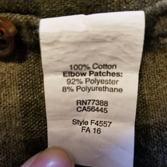 J. Crew men's shirt/long sleeve/elbow patches - Picture 8 of 8